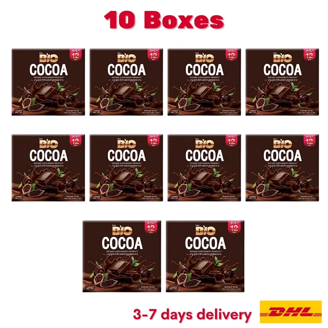 10 BIO Cocoa Mix L-Carnitine Weight Control Fat Burn No Sugar Diet Healthy Drink