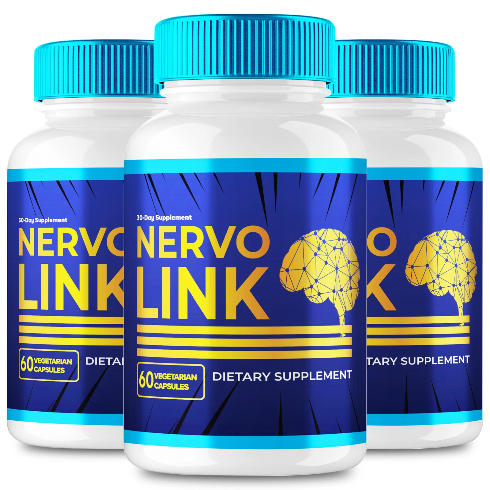 (3 Pack) Nervo Link Capsules to Support Nerve Health and Boost Energy Levels