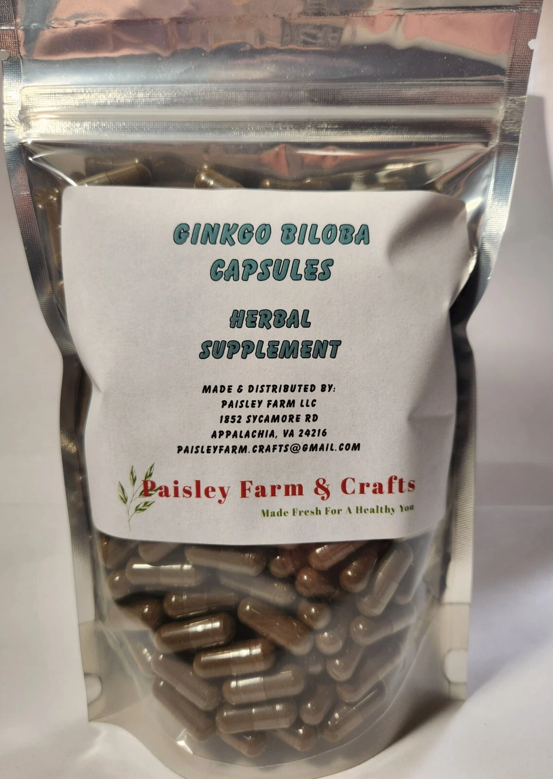 Ginkgo Biloba Powder Capsules
