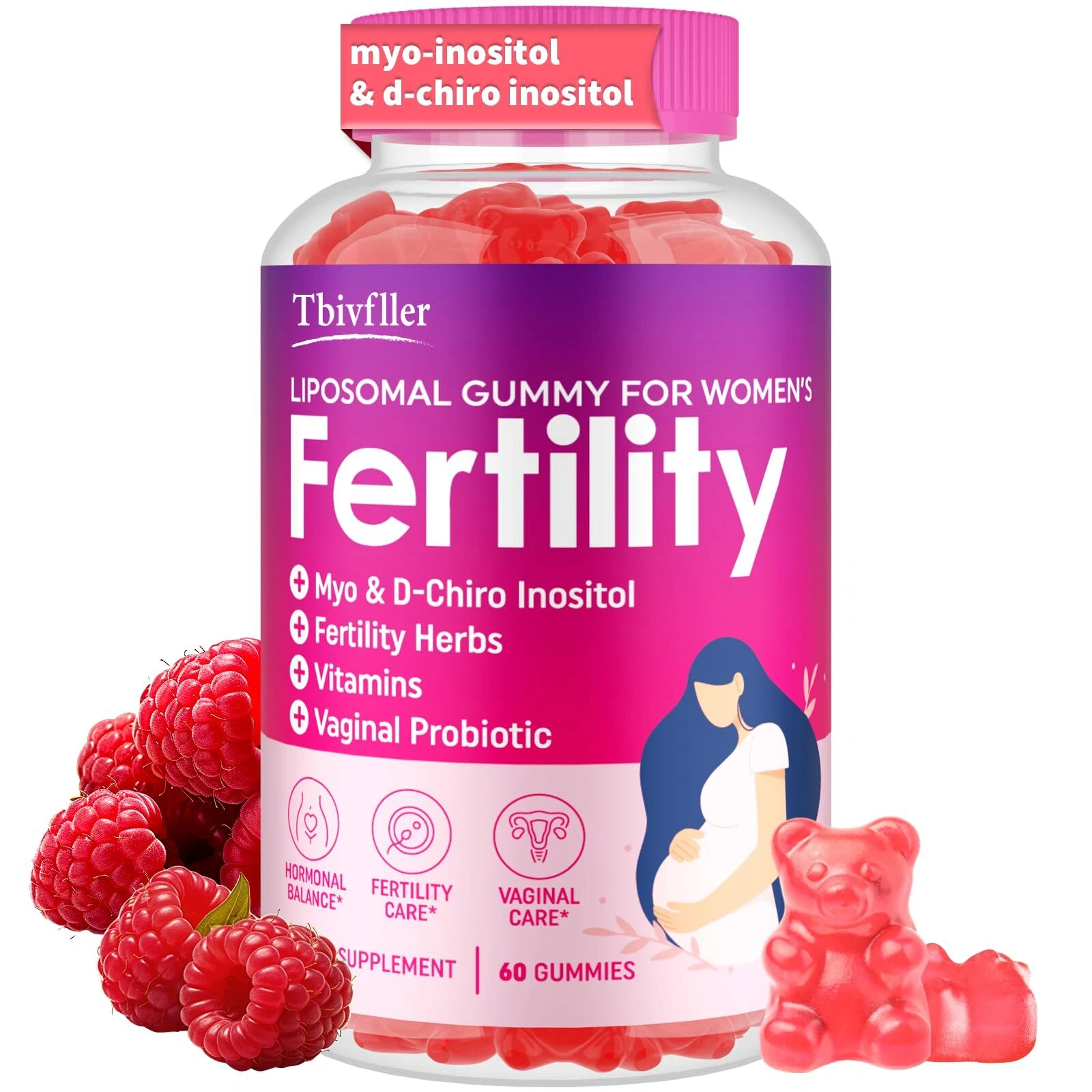 Fertility Supplements for Women Prenatal Vitamins with Myo-Inositol & D-