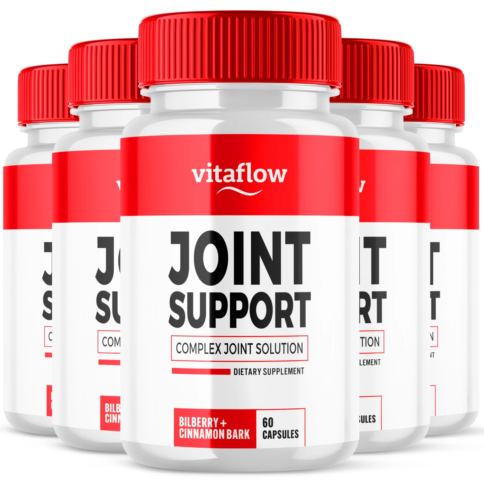 Vitaflow Joint Support Pill Natural Freedom to Move Vitamin Formula 300 Capsules