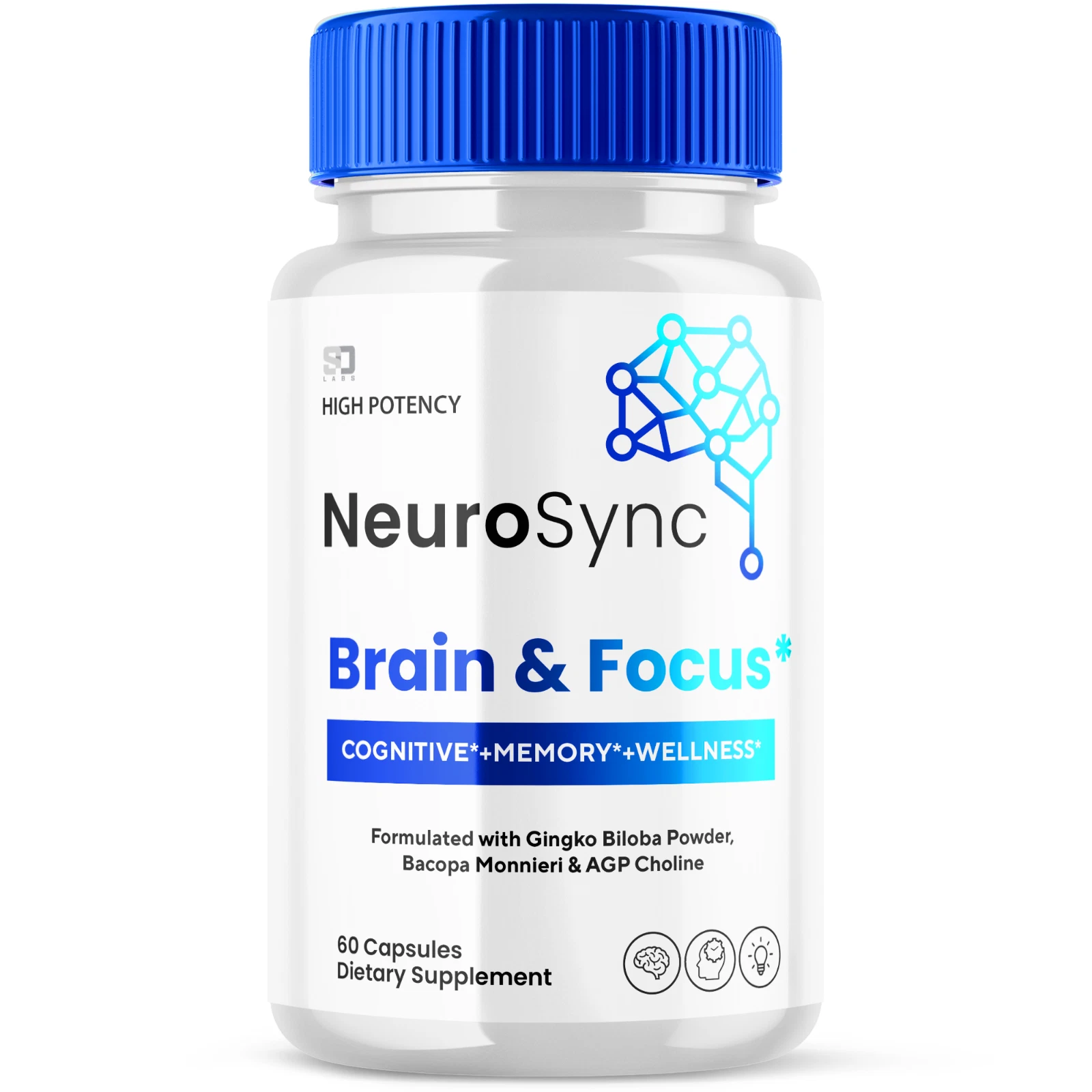 Neuro Sync Support Brain Health, Promotes Focus & Overall Wellness 60 Capsules