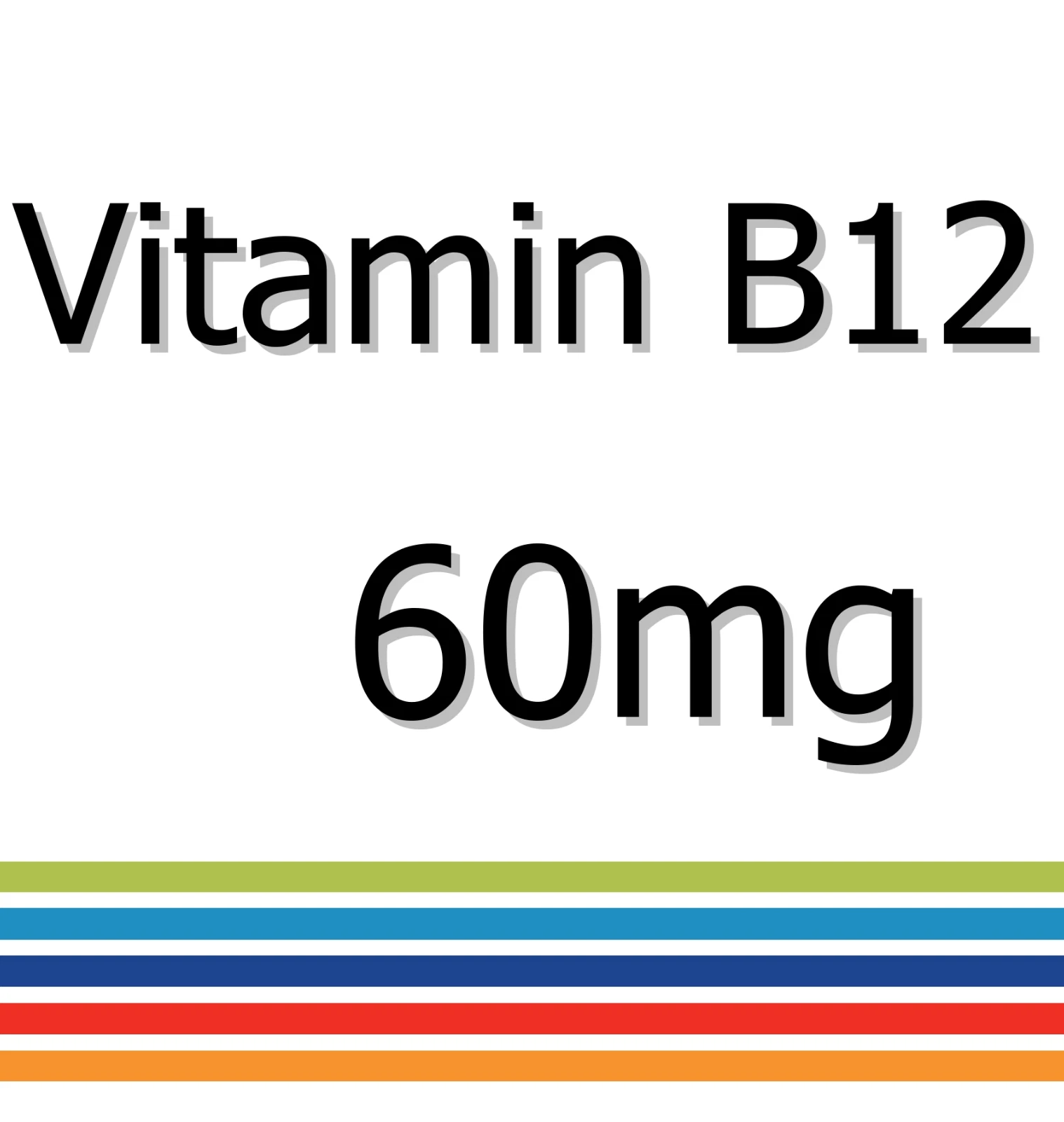 Vitamin B12 60mg x 90 Tablets - Brain Function Nerve Regeneration