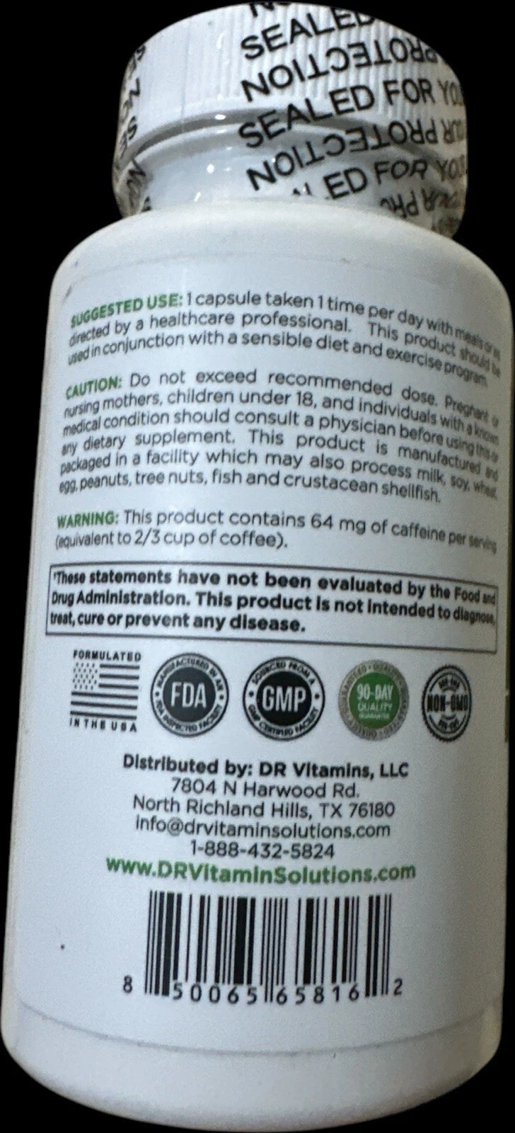 Lot of 2 Dr Vitamin Fat Burner Appetite Control Weight Loss - 60 ct - 04/2027