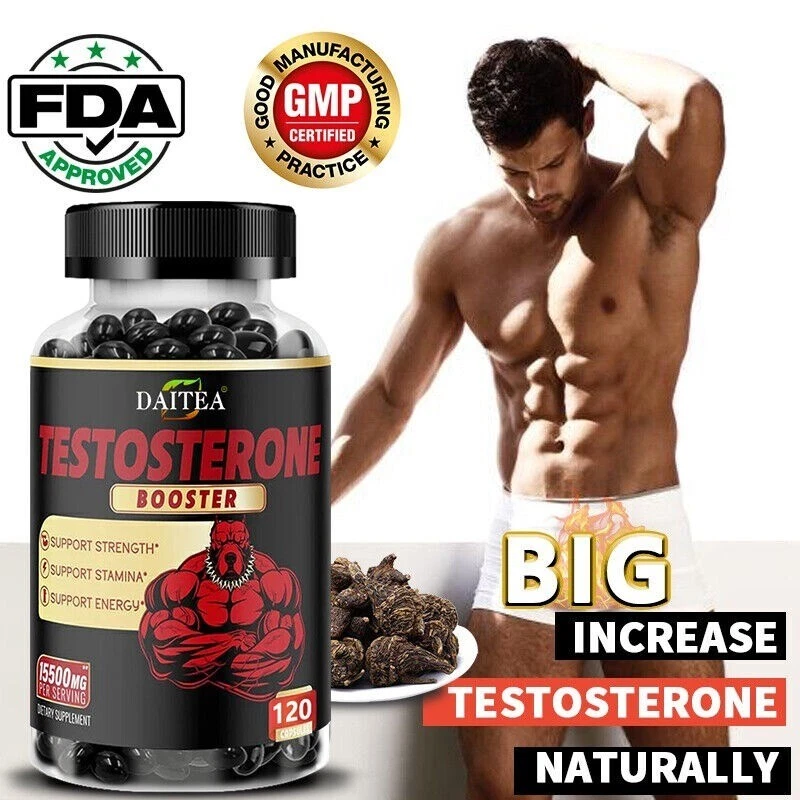 For Men Restore Sexual Desire Burn Fat Gain Muscle Energy Boost 30-120 Capsules