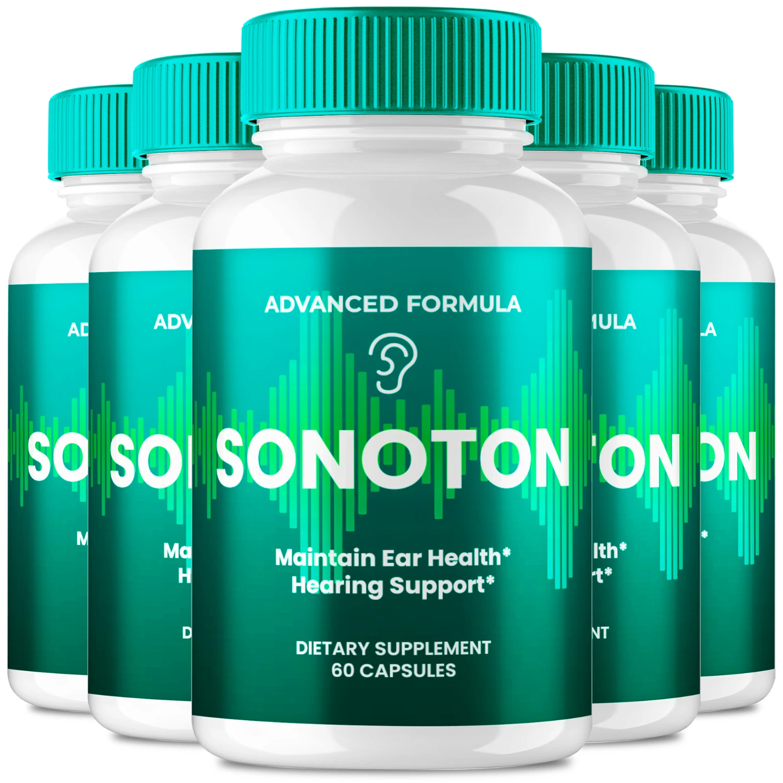 (5 Pack) Sonoton Capsules - Advanced Ear Health & Hearing Support Formula Pills