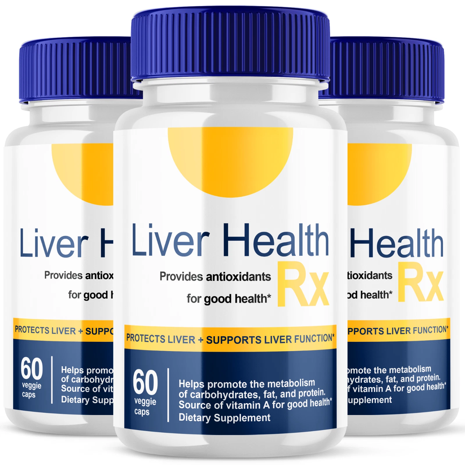 3 Pack, Liver Health RX Advanced Support for Healthy Liver Function 180 Capsules