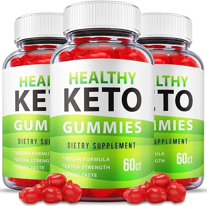 Healthy Keto Extra Strength Vegan Formula Dietary Supplement 180 Gummies 3 Pack