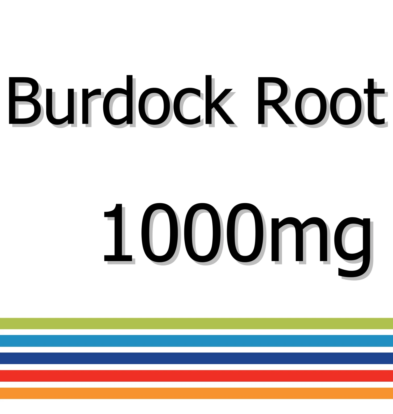 Burdock Root 1000mg x 60 Tablets - Digestive Health
