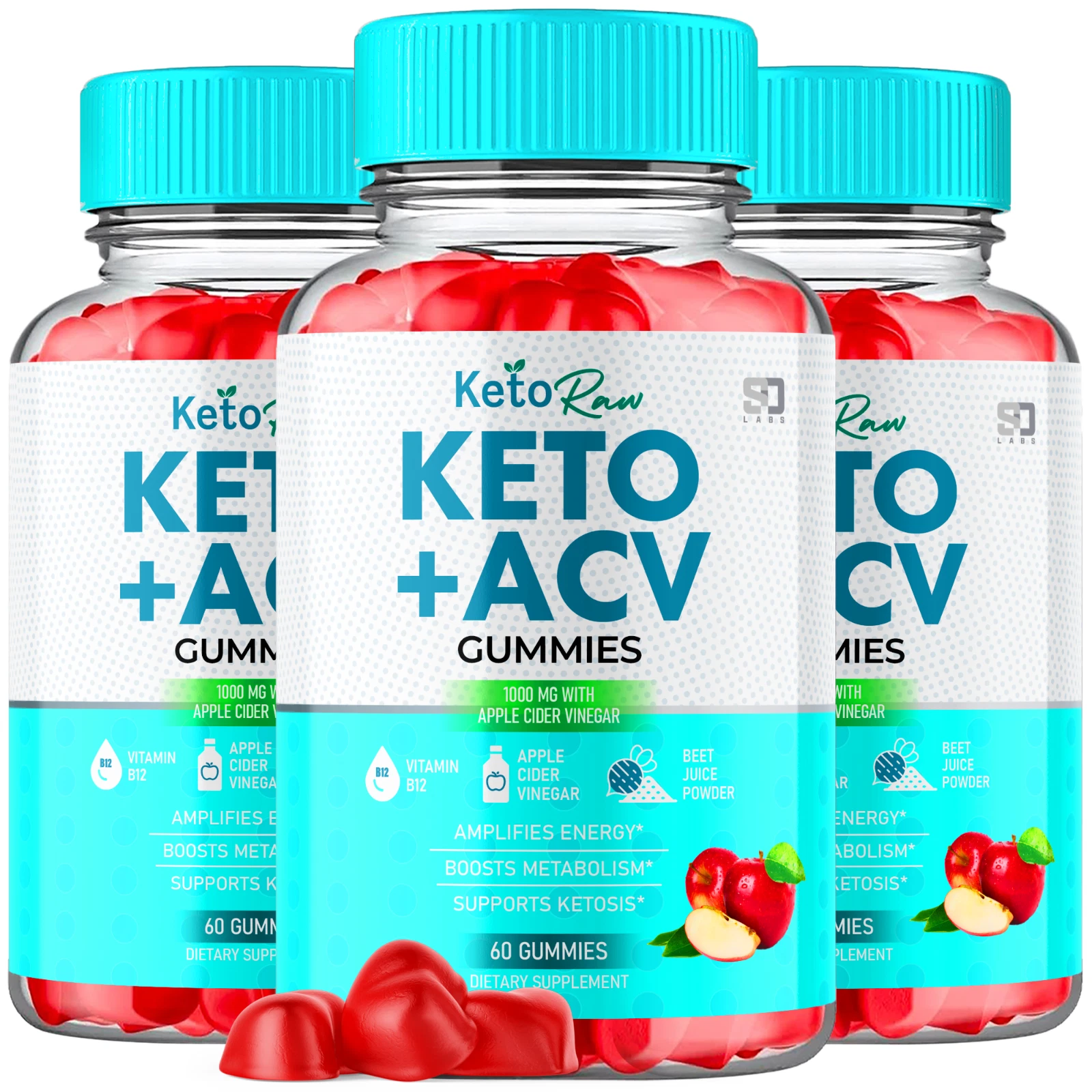 (3 Pack) Keto Raw Keto Gummies, Keto Raw ACV Keto+ Weight Loss (180 Gummies)