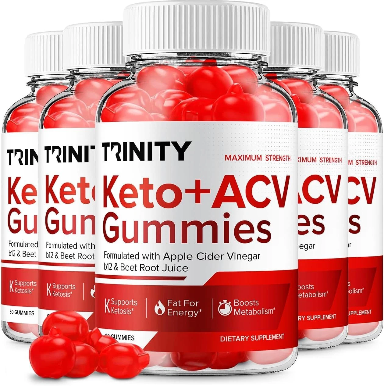 (5 Pack) Trinity Keto ACV Gummies Trinity ACV Keto Advanced (300 Gummies)