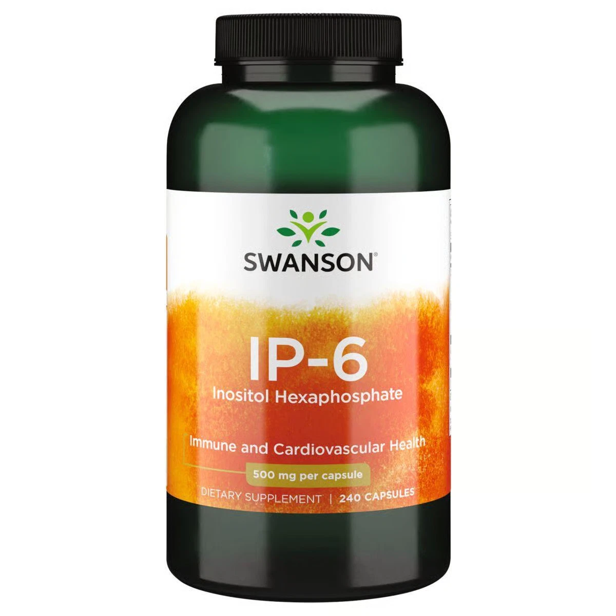 Swanson IP-6 Inositol Hexaphosphate - Natural Supplement (240 Caps, 500mg Each)