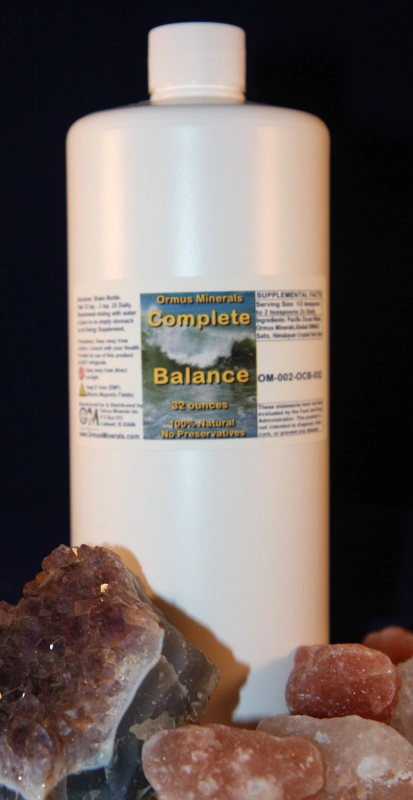 Complete Balance Ormus Minerals Mental Health Clarity Vision immune 32oz