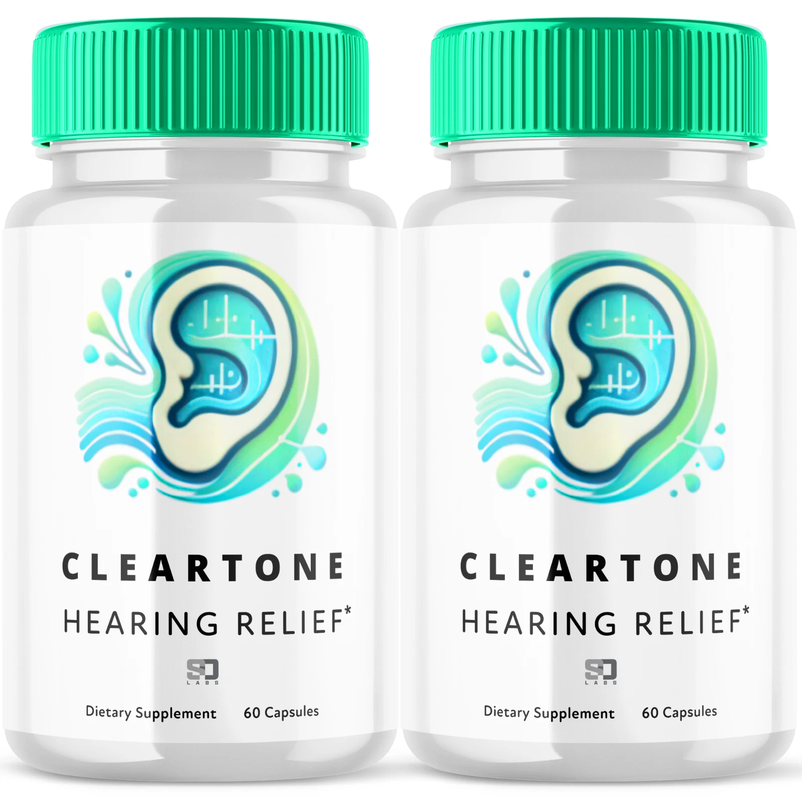 (2 Pack) Clear Tone Pills - Ear Health Support & Tinnitus Relief - 120 Capsules