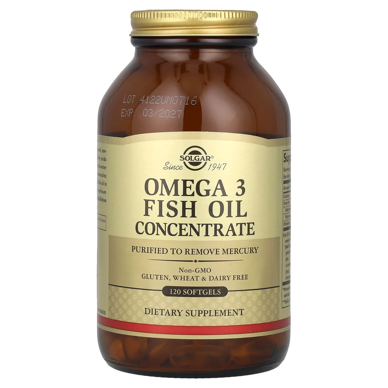 Omega 3 Fish Oil Concentrate, 120 Softgels