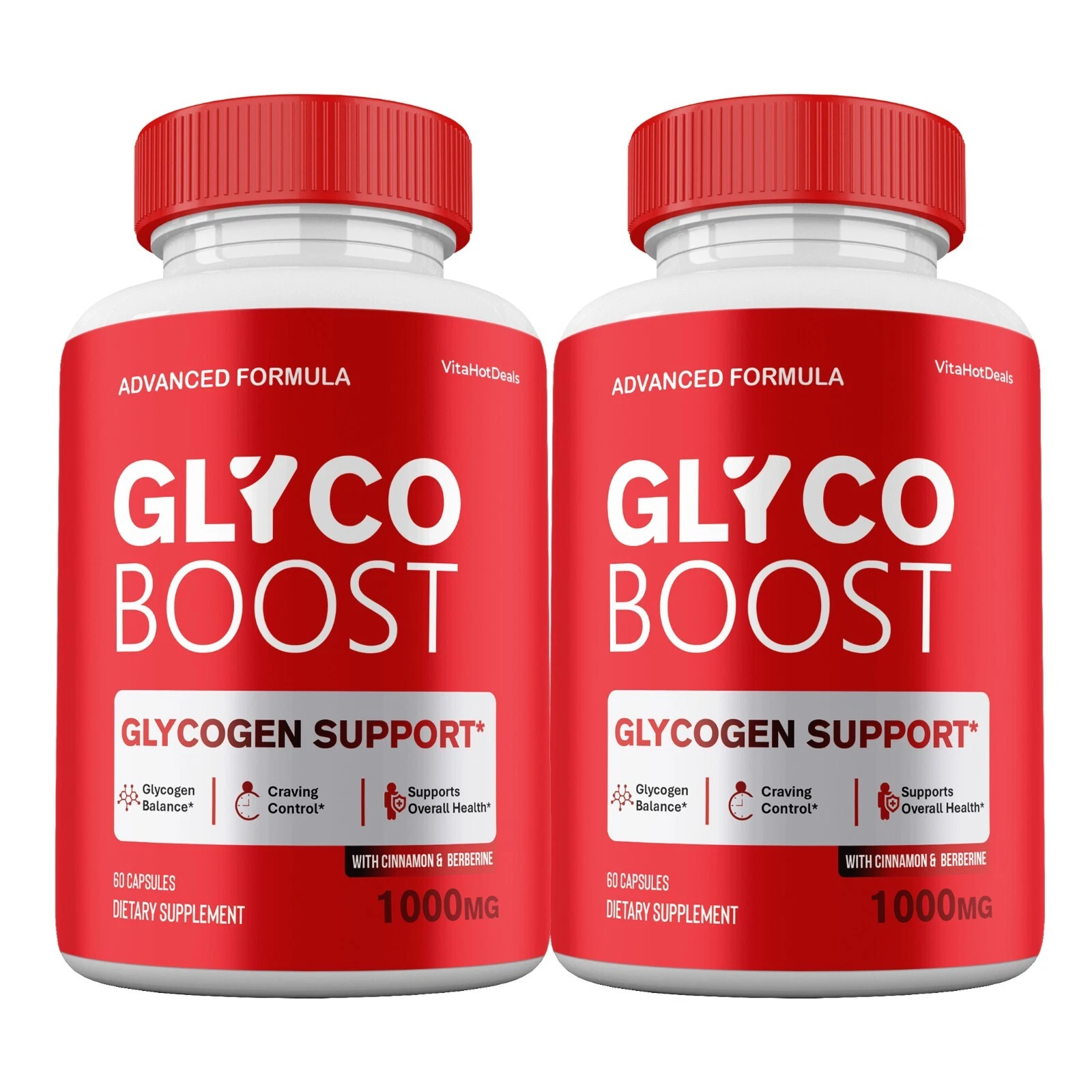 Glyco Boost Capsules, , Maximum Strength, GlycoBoost Blood Supplement (2 Pack)