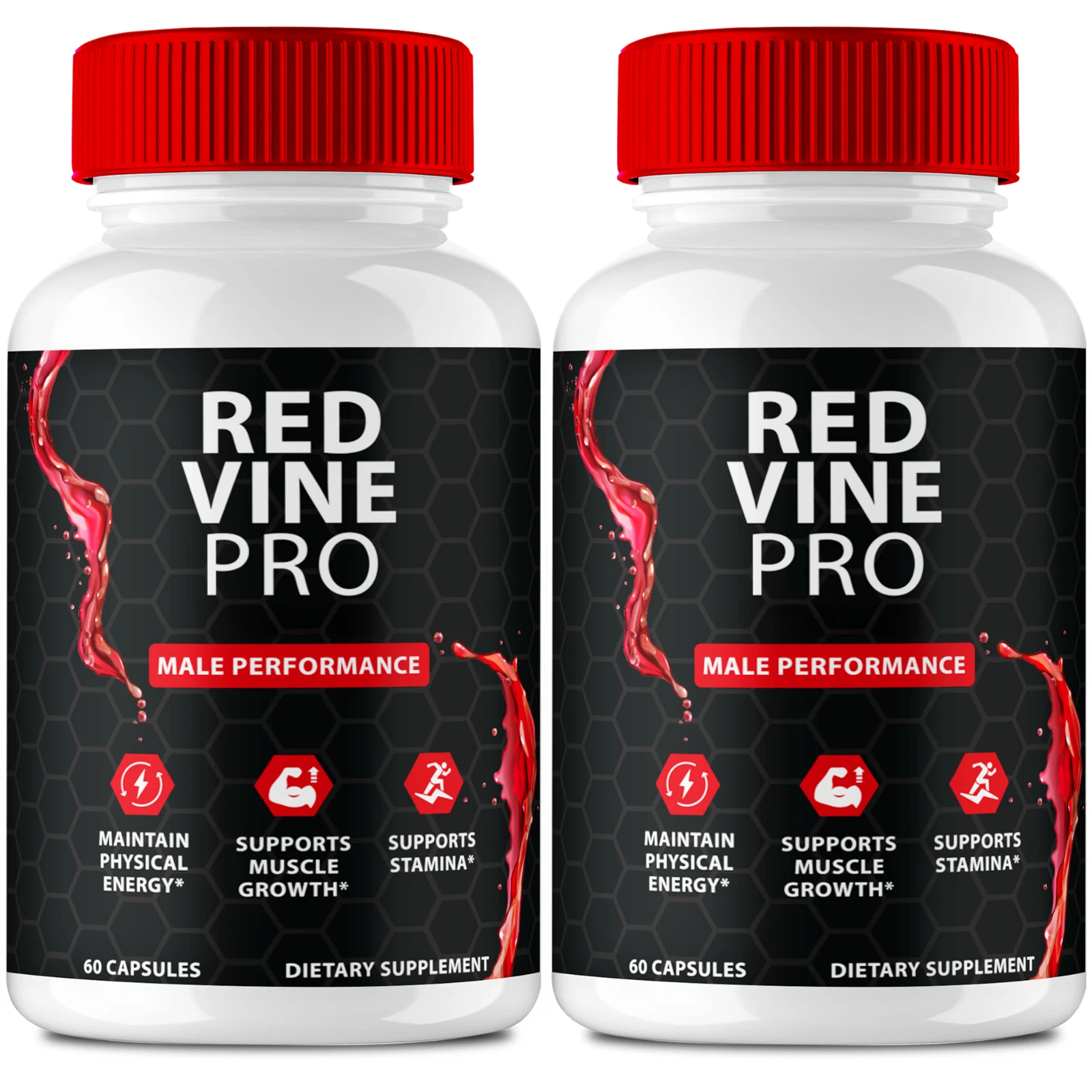 Red Vine Pro Male Pills, RedVinePro Men Supplement Capsules 120 Capsules