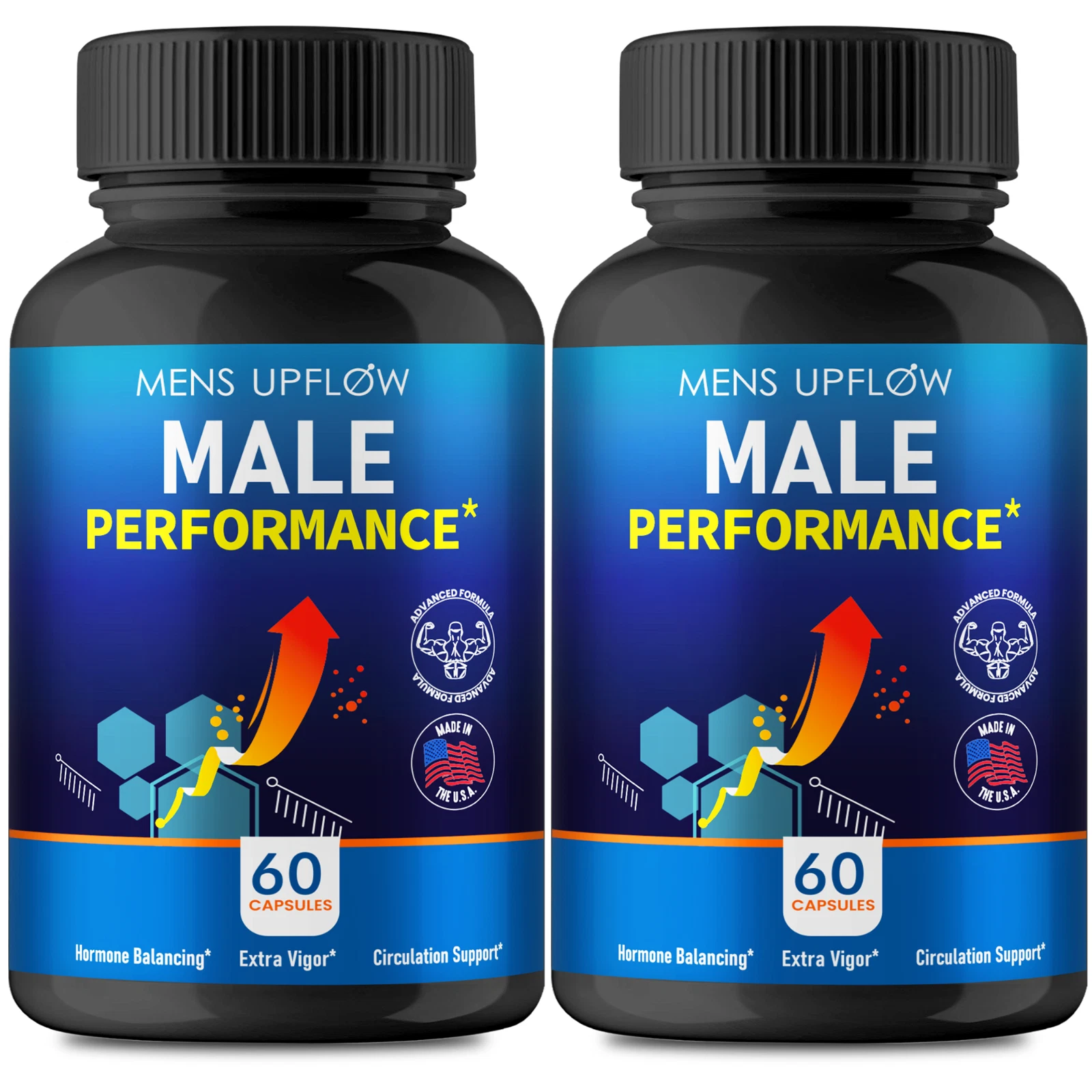 (2 Pack) Mens Upflow Enhancement Pills to Support Performance & Male Energy