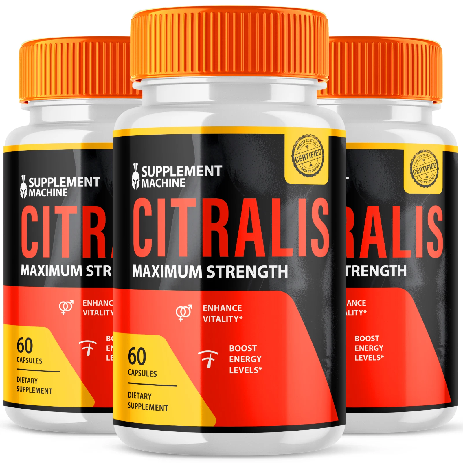 Citralis For Men Maximum Strength Pills Advanced Formula Supplement 180 Capsules