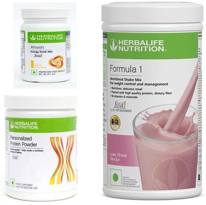 FORMULA 1 HEALTHY MEAL SHAKE MIX ROSE KHEER , PROTEIN POWDER 200GM ,AFRESH LEMON