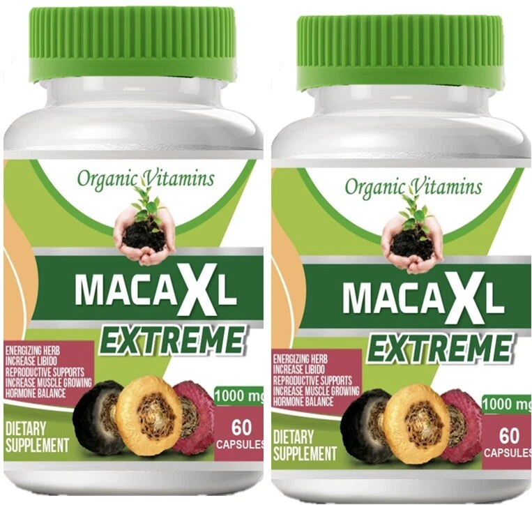 MACA 1000mg ENERGY MALE women PERFORMANCE Herbal SUPPLEMENT 120 CAPS