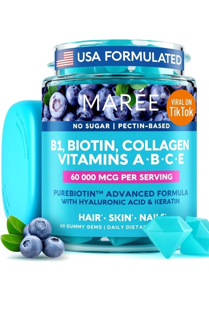 *MAREE Vitamin B1 Thiamine & B7 Biotin Gummies.All In 1 Product.Vitamin Complex*