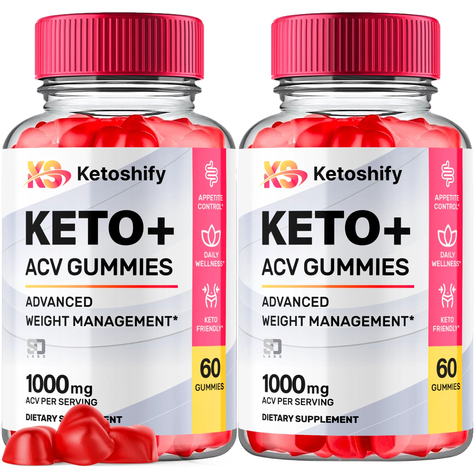 (2 Pack) Ketoshify Keto, Ketoshify ACV Weight Management Gummies (120 Gummies)