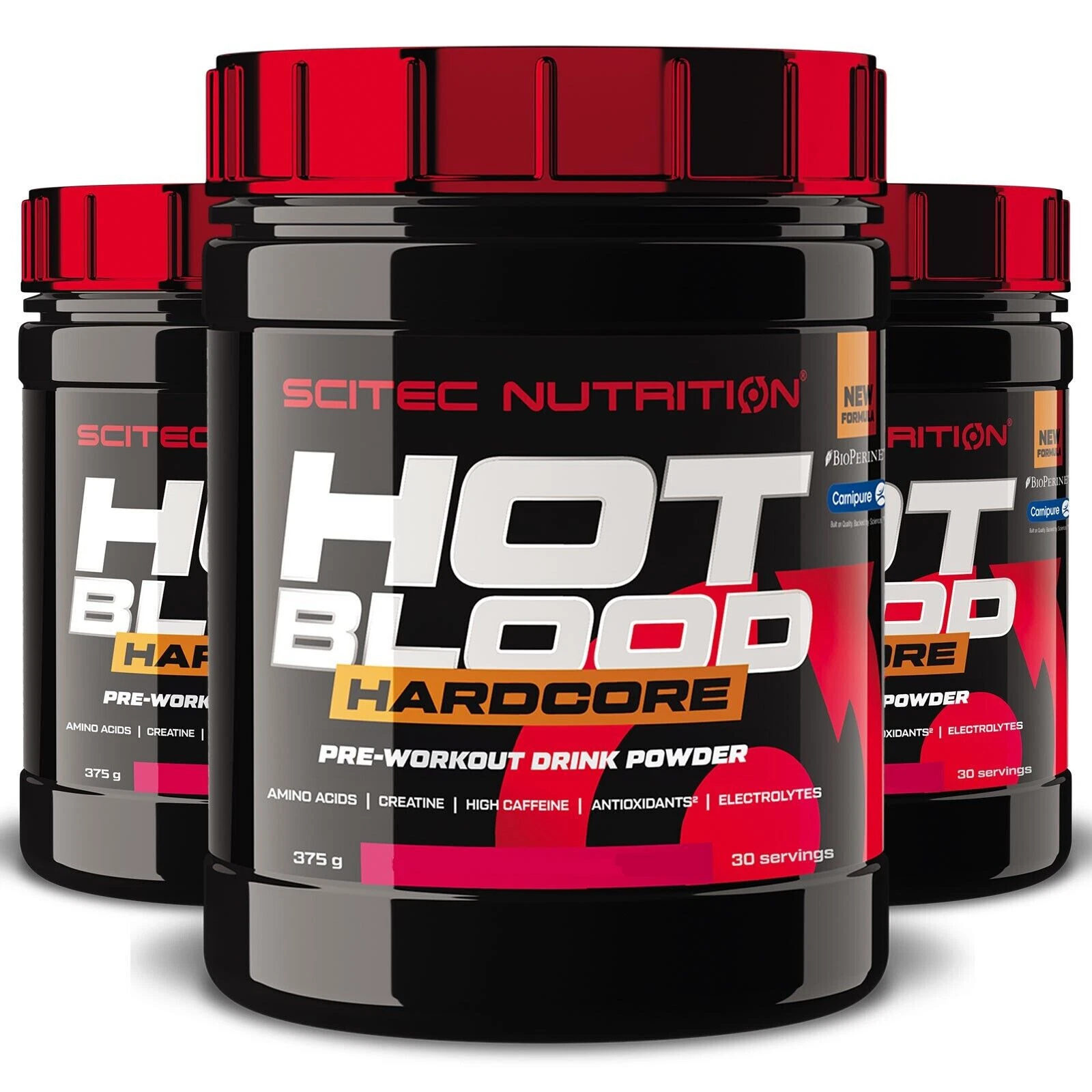 HOT BLOOD HARDCORE 375 G - Energy, endurance, concentration, muscle regeneration