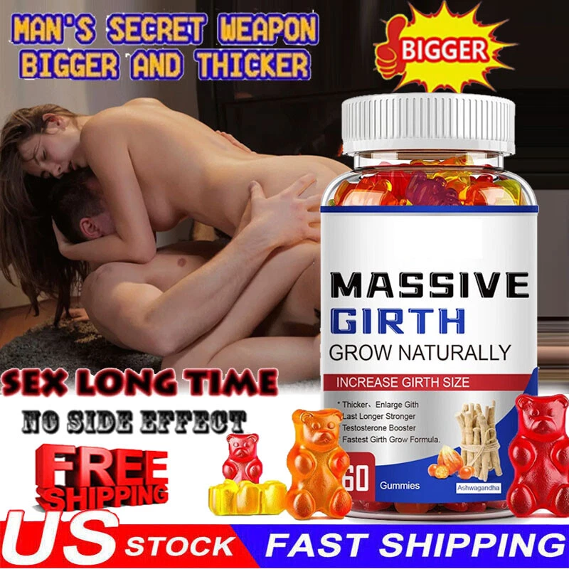 Male Enhancement Gummies Booster & Thicker Last Longer Stronger Bigger 60 Gummy