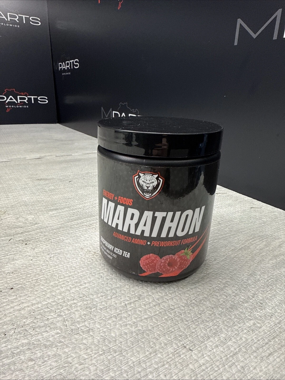 Marathon, Advanced Amino + Preworkout Formula Raspberry Iced Tea 12.7 oz 360 Grm