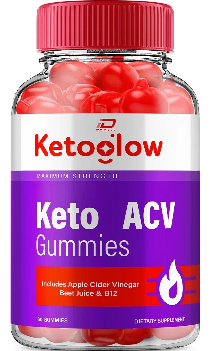 (1 Pack) Keto Glow ACV Gummies Supplement - Ketoglow ACV Gummy, Vitamin B12