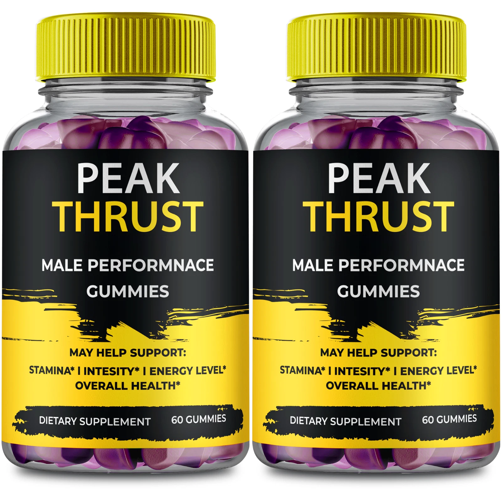 (2 Pack) Peak Thrust Men Gummies, PeakThrust for Daily High Drive Male Gummy
