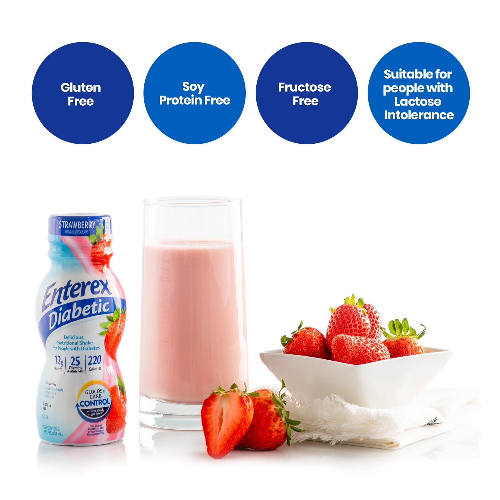 Diabetic Nutritional Meal Replacement Shake,for People with Diabetes,8 fl oz