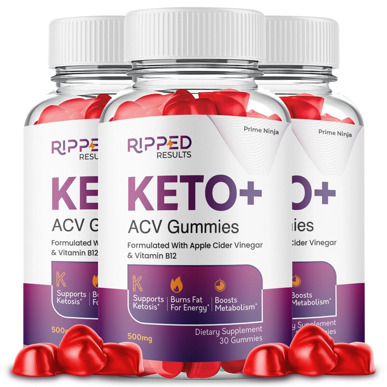 Ripped Results Keto ACV gummies, Maximum Strength Official Gummies (3 Pack)
