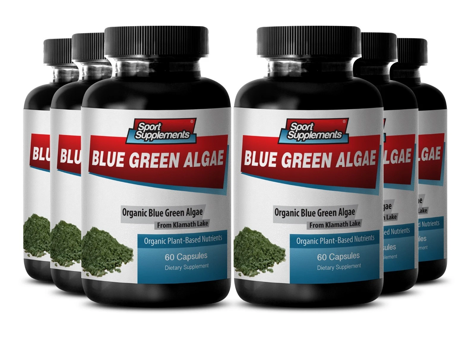 Stem Cell Supplement - Organic Blue Green Algae 500mg - Improve Digestion 6B