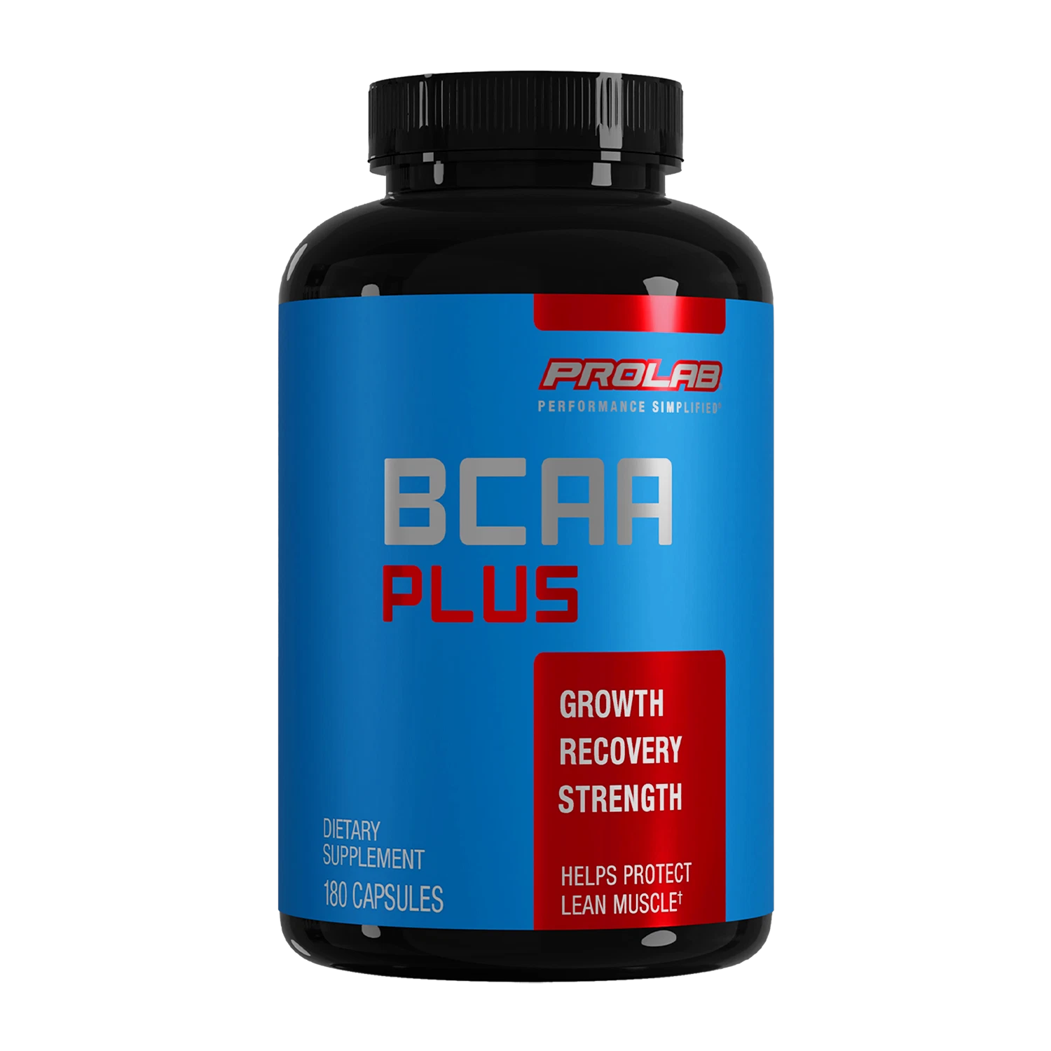 Prolab Nutrition BCAA + Branched Chain Amino Acid Capsules 180-Count
