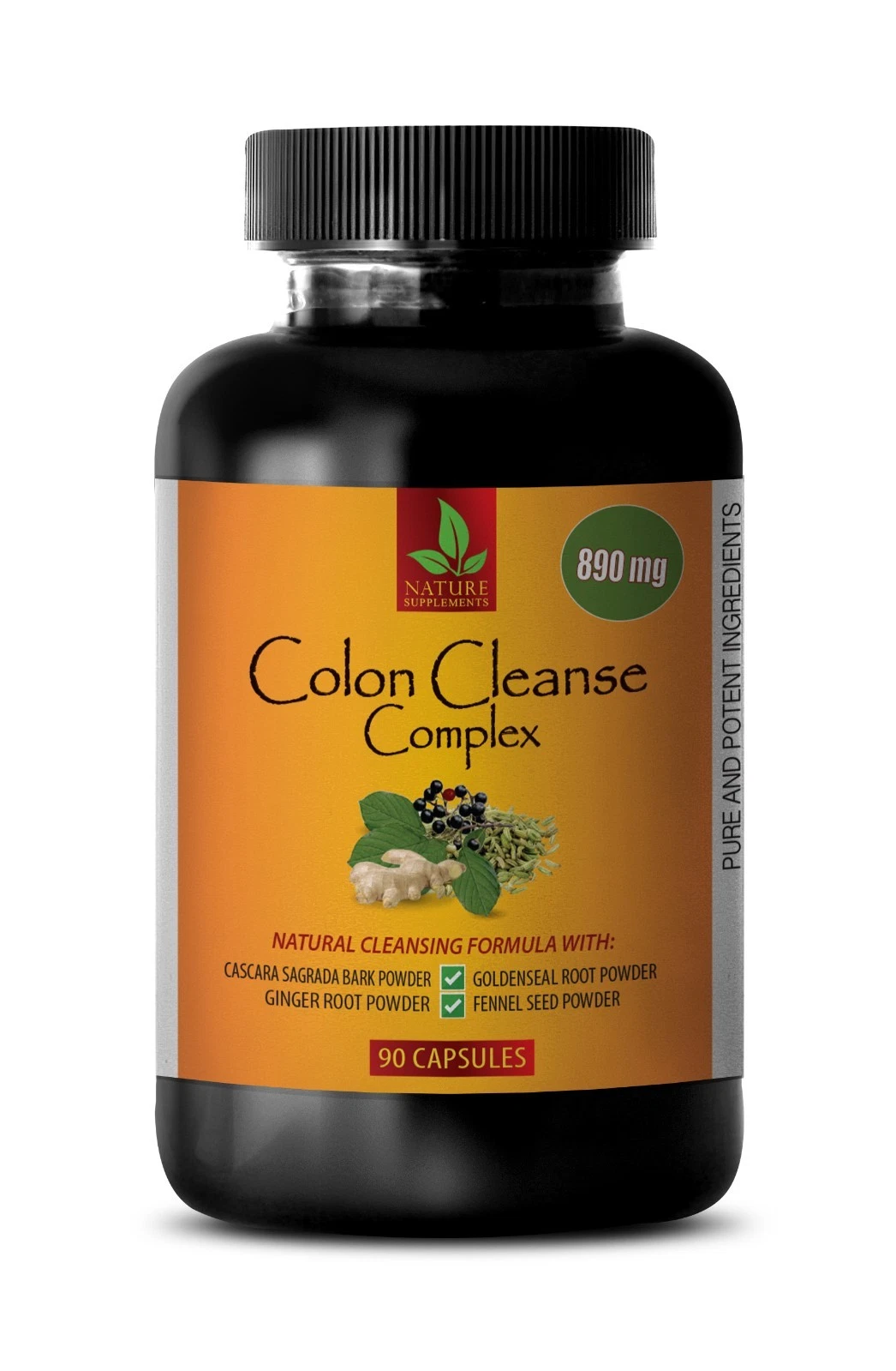 full body detox - COLON CLEANSE COMPLEX - detox colon - 90 Capsules