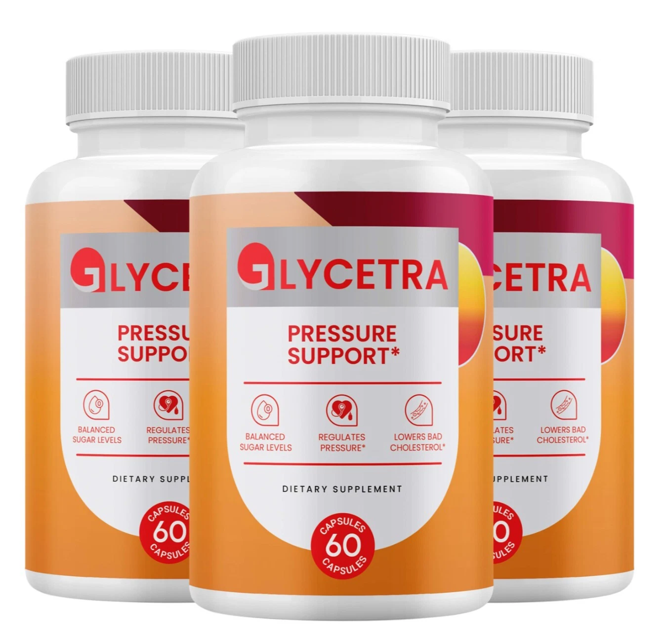 (3 Pack) Glycetra Glycogen Support, Glycetra Blood Support Capsules
