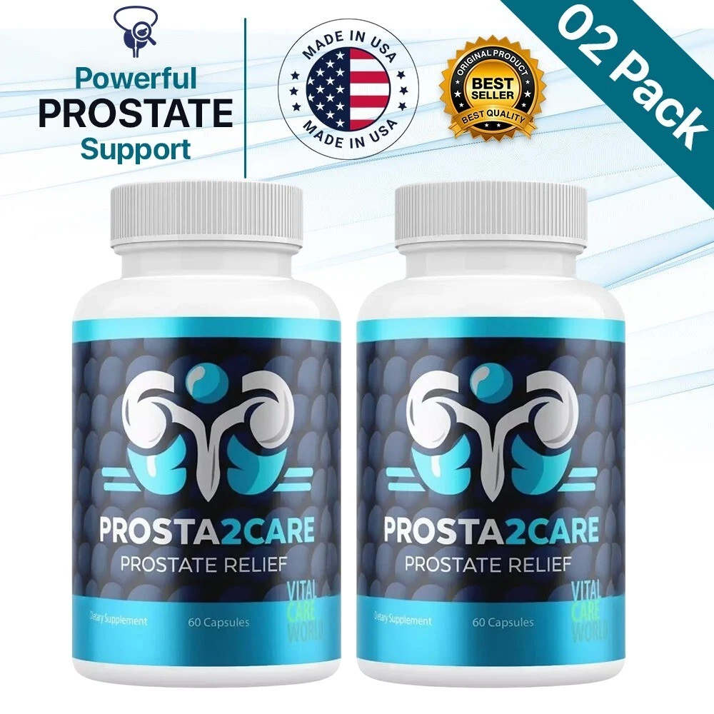(2 Pack) Prosta2Care Pills for Men, Prosta 2 Care Supports Male Prostate Health