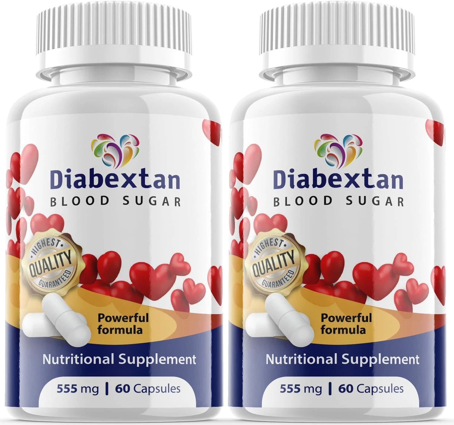 Diabextan Pills - Diabextan For Blood Pressure & Sugar Support OFFICIAL - 2 Pack