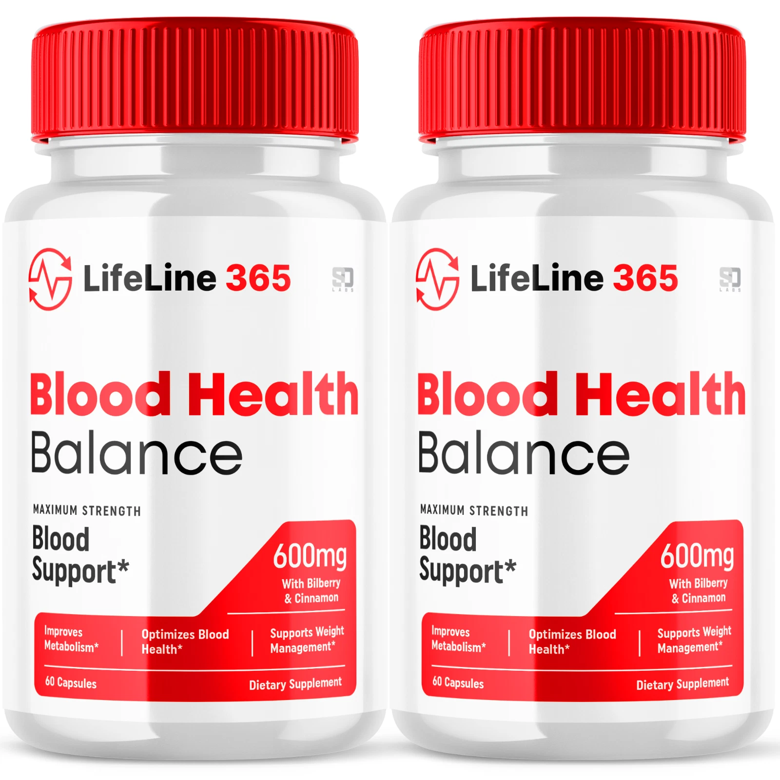 (2 Pack) Lifeline 365 Pills - Blood Sugar Health Support Formula - 120 Capsules