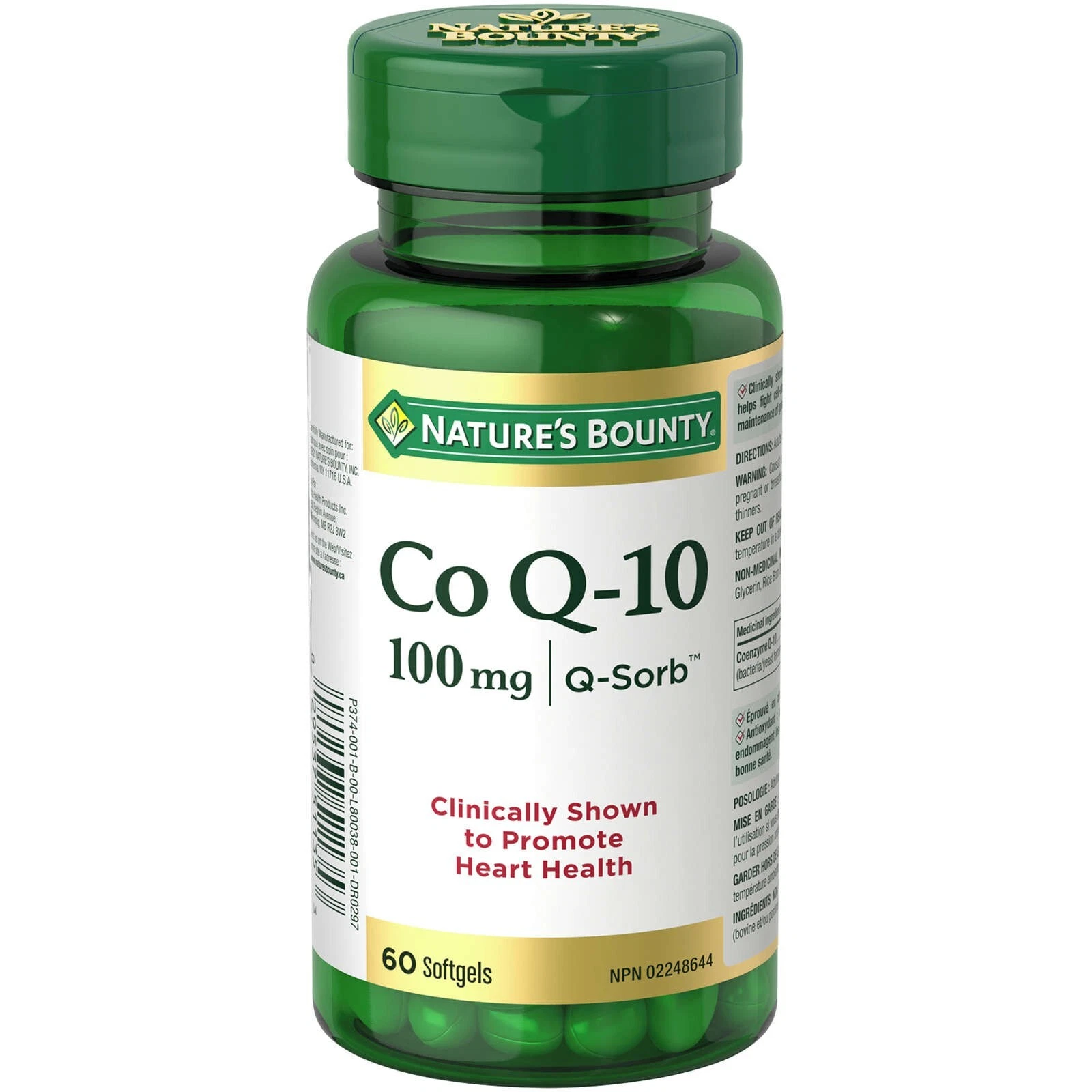 Nature's Bounty Co-q10 100mg Promote Heart Health Cell Damaging Free 60pcs NEW