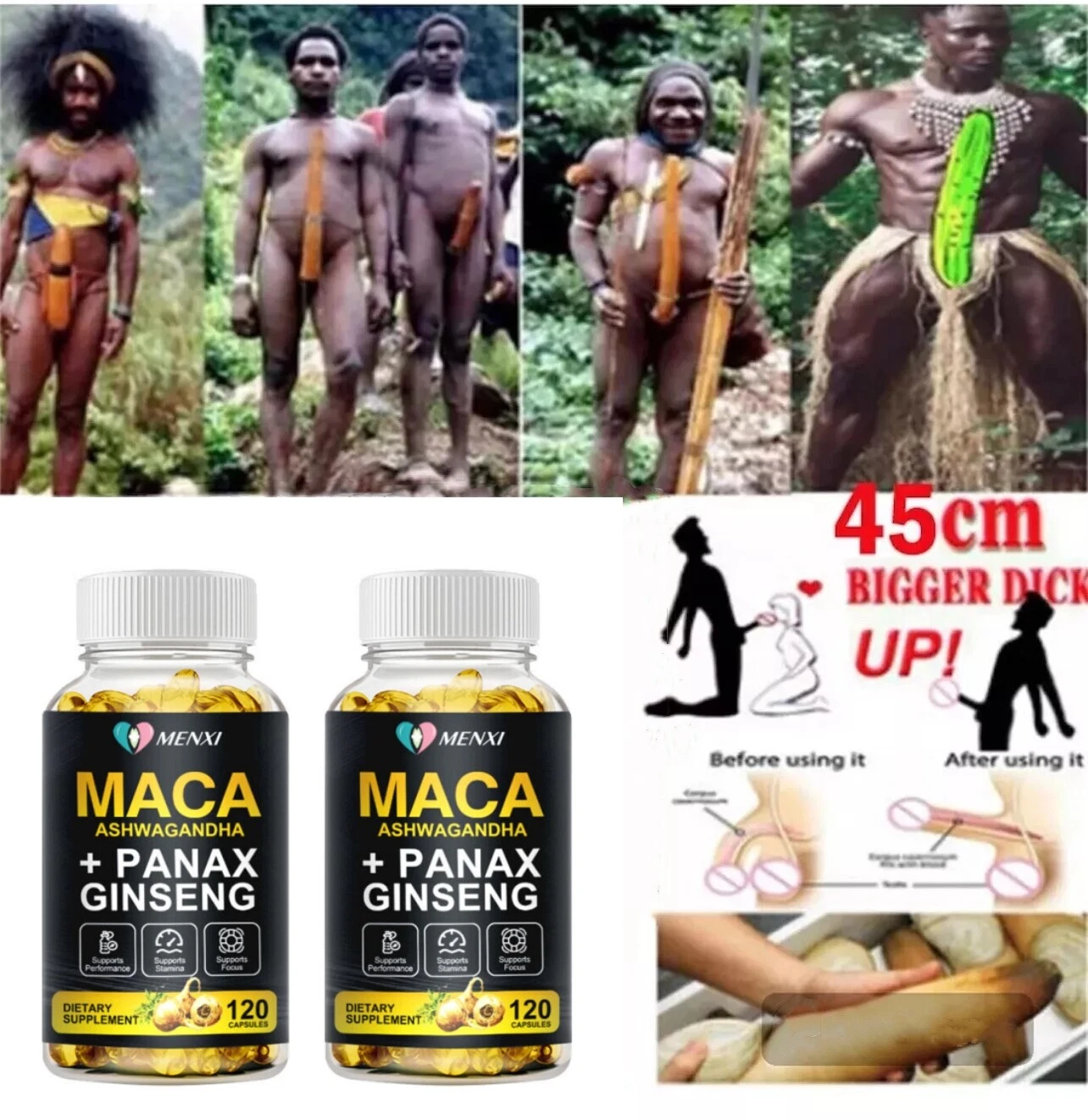 남성 강화 리비도 240정 - 마카 뿌리 대용량 둘레 확대