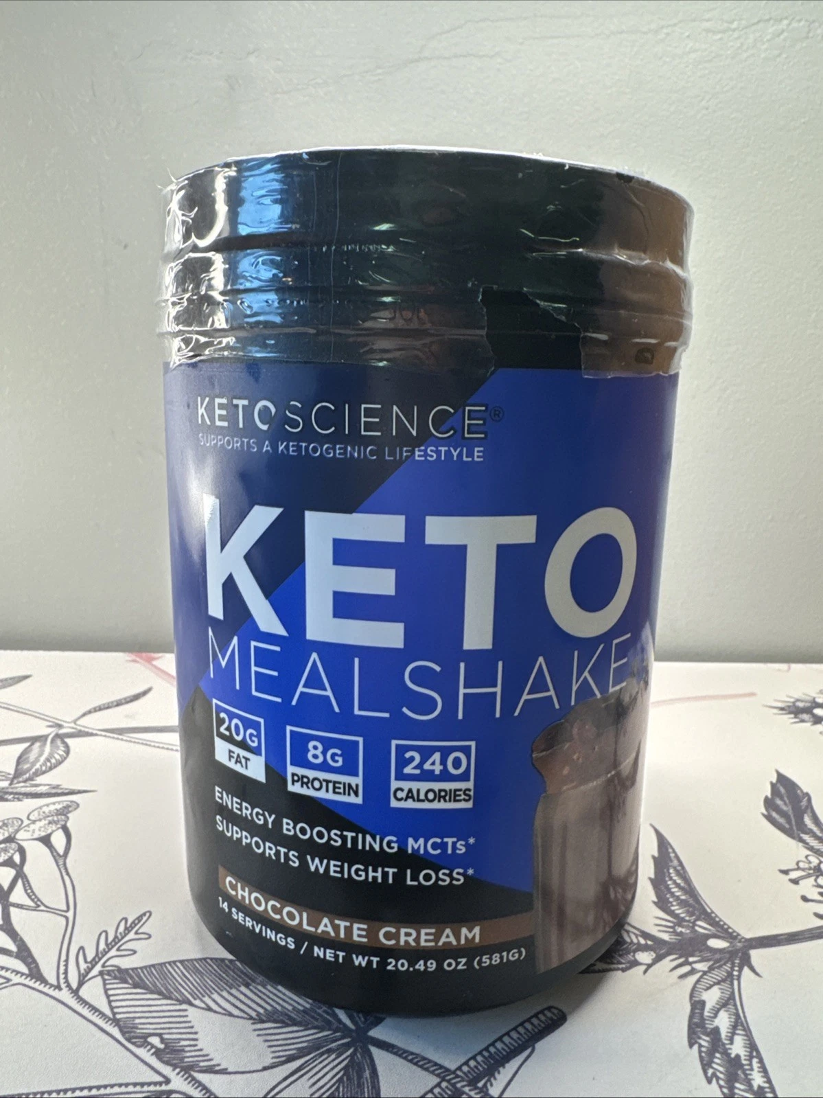 Keto Science Ketogenic Meal Shake Chocolate Cream - 20.7oz