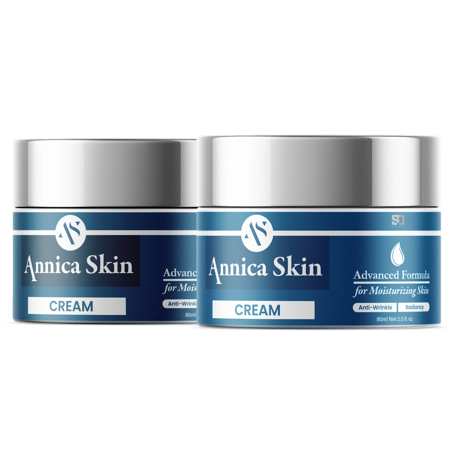 (2 Pack) Annica Ageless Moisturizer Cream, Wrinkle Remover For All Skin Types