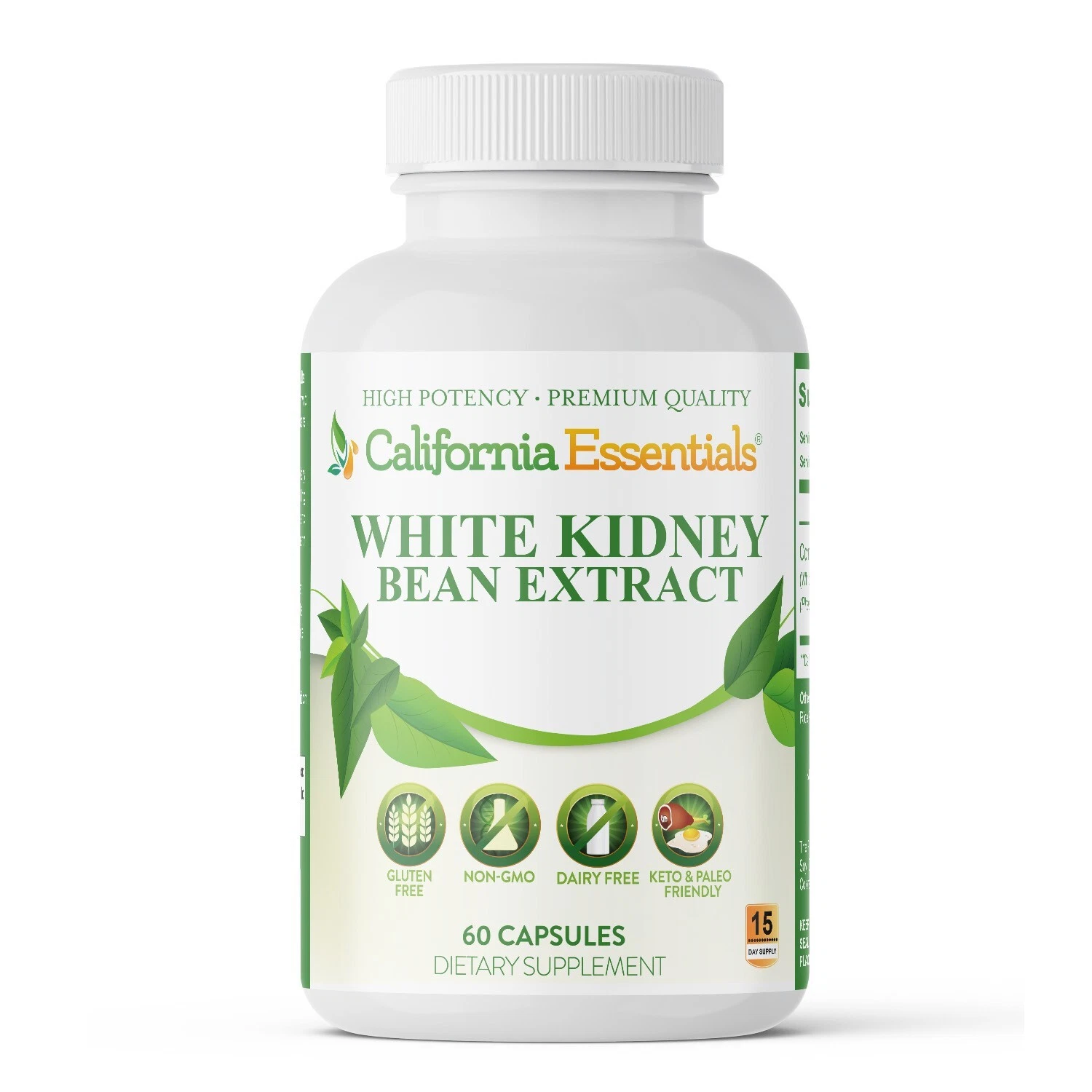 White Kidney Bean Help Accelerate Weight Loss, Block Enzyme Alpha Amylase 60 Cap