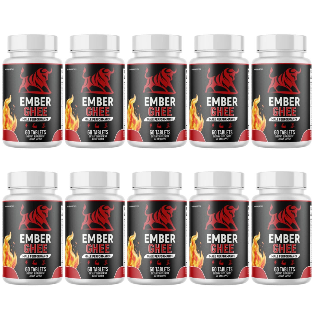 Ember Ghee - Male Enhancement Supplement, Max Performance - 10 Bottles
