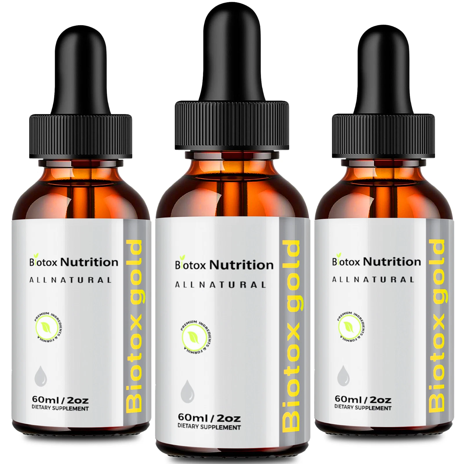 Biotox Gold Drops Supplement - Official Formula - (3 Pack)