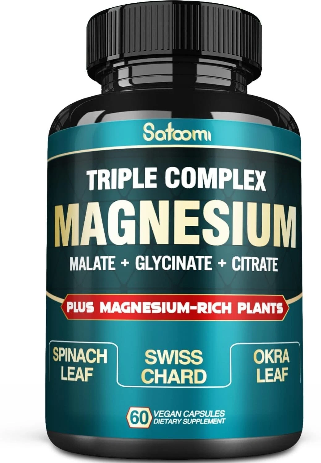 Magnesium Citrate Capsules Malate Glycinate Citrate Highest Potency 60 Capsules