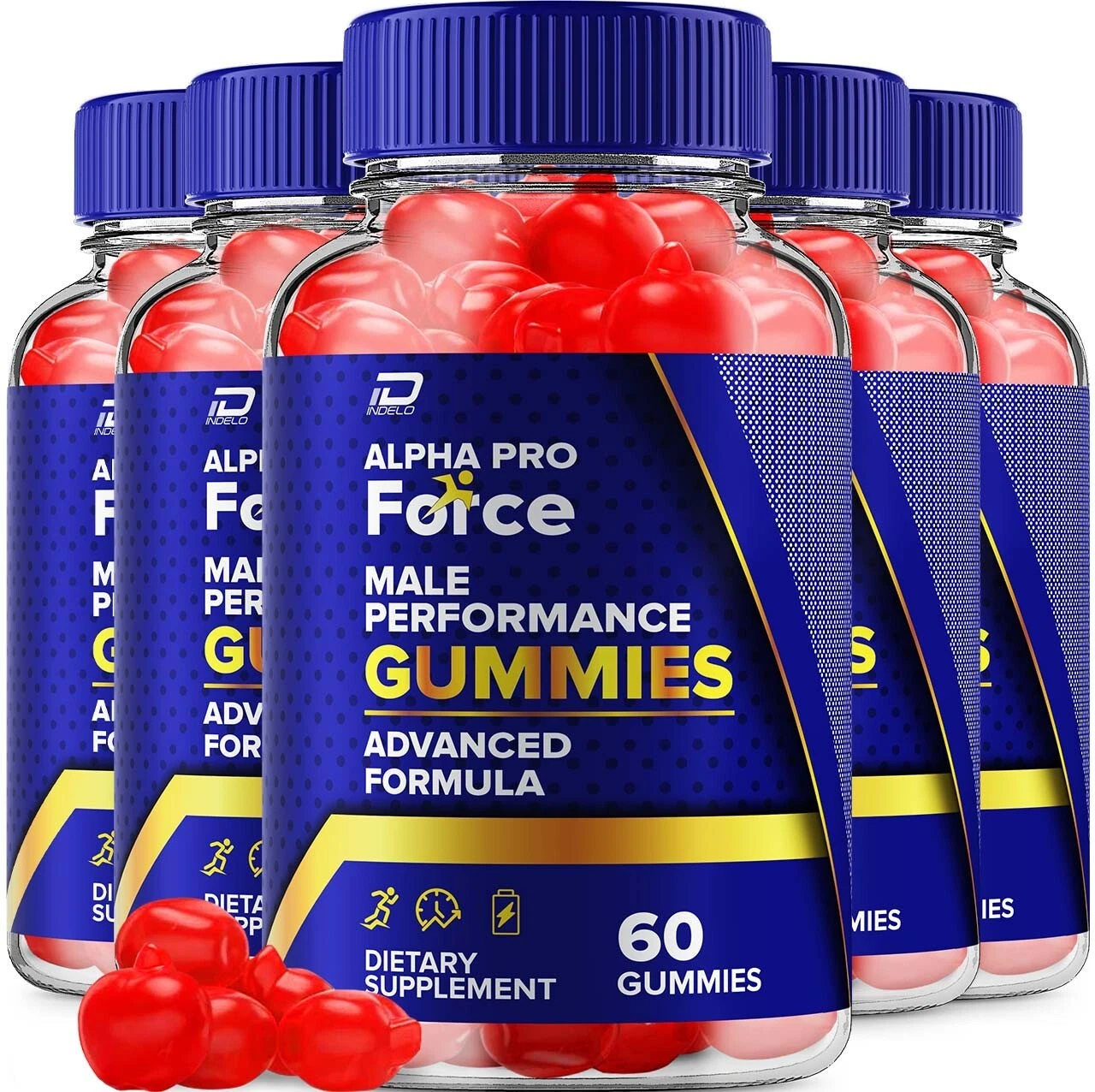 (5 Pack) Alpha Pro Force Gummies for Men – Alpha ProForce Male Performance Gummy